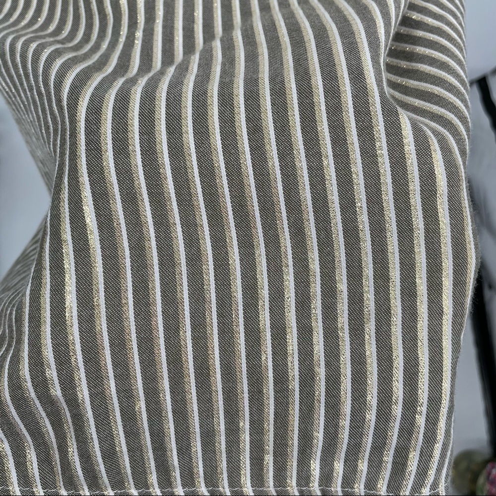 J Glee Olive Green & White Striped T Shirt Dress - Picture 10 of 14